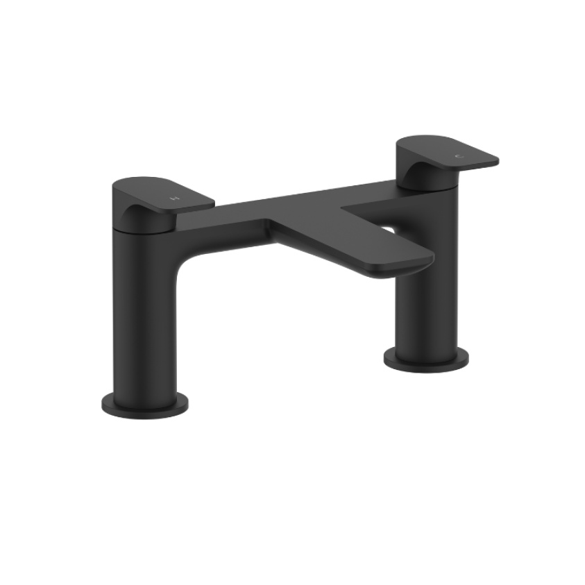 Product Cut out image of the Crosswater Fuse Matt Black Bath Filler